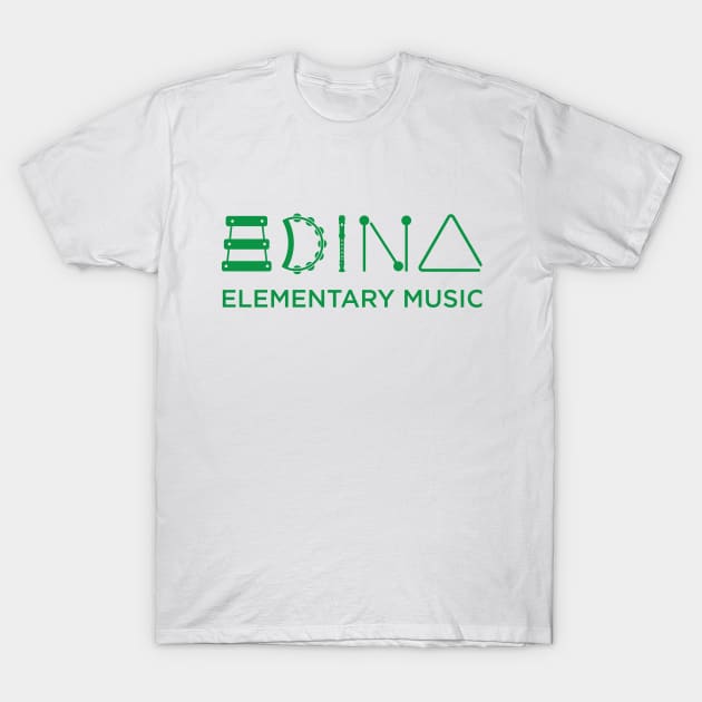 Green Edina Elementary MUSIC T-Shirt by Edina Elementary Music Teachers